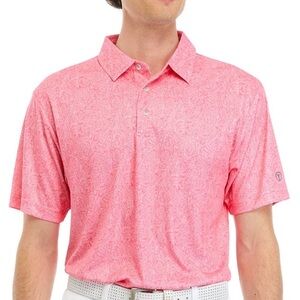 Pro Tour pink print polo XXL